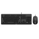 PHILIPS - Philips 2000 series SPT6207BL/16 teclado Ratón incluido USB QWERTY Inglés Negro - SPT6207BL/16